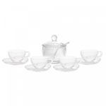 Conjunto-4-Xicaras-de-Cha-com-Pires-coracao-de-Cristal-com-Acucareiro-e-Colher-Pearl-Wolff