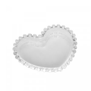Prato Coração de Cristal Pearl 12cm x 10cm x 1cm - Wolff
