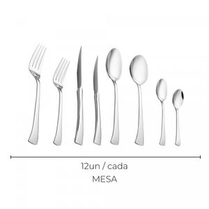 Faqueiro 101 Peças de Aço Inox com Caixa Litografada Berna - Wolff