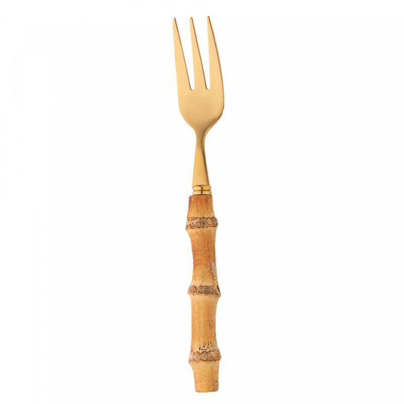 Conjunto-4-Colheres-para-Mesa-de-Aco-Inox-com-Cabo-de-Bambu-Tulum-Dourado-20,5cm-Wolff