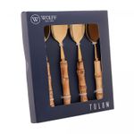 Conjunto-4-Colheres-de-Sobremesa-de-Aco-Inox-com-Cabo-de-Bambu-Tulum-Dourado-16cm-Wolff