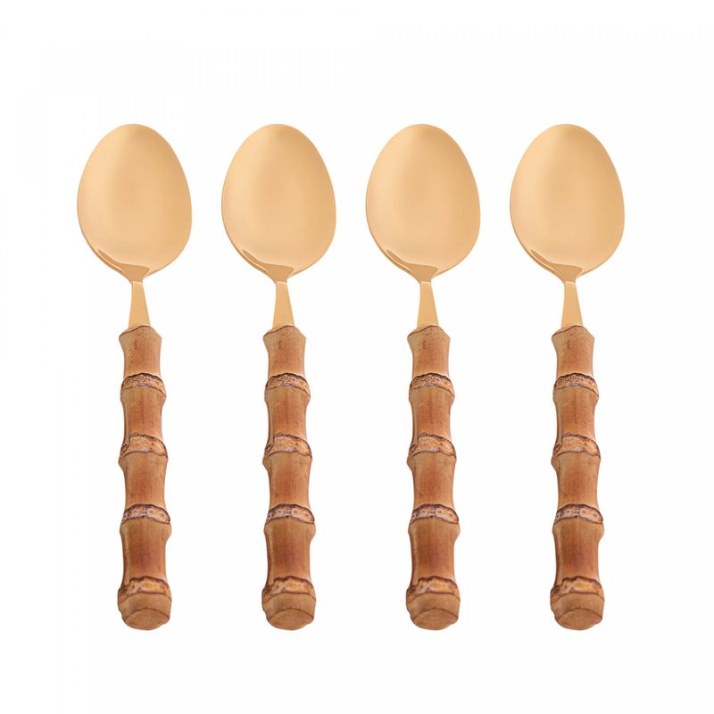 Conjunto-4-Garfos-de-Bolo-de-Aco-Inox-com-Cabo-de-Bambu-Tulum-16cm-Wolff