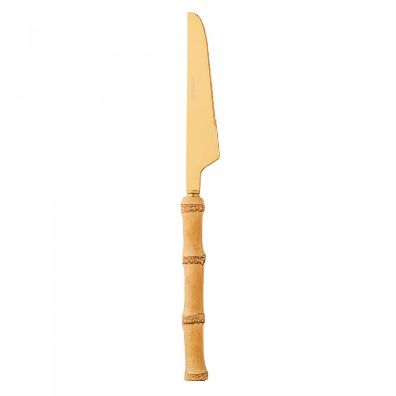 Conjunto-4-Facas-para-Mesa-de-Aco-Inox-com-Cabo-de-Bambu-Tulum-Dourado-22cm-Wolff