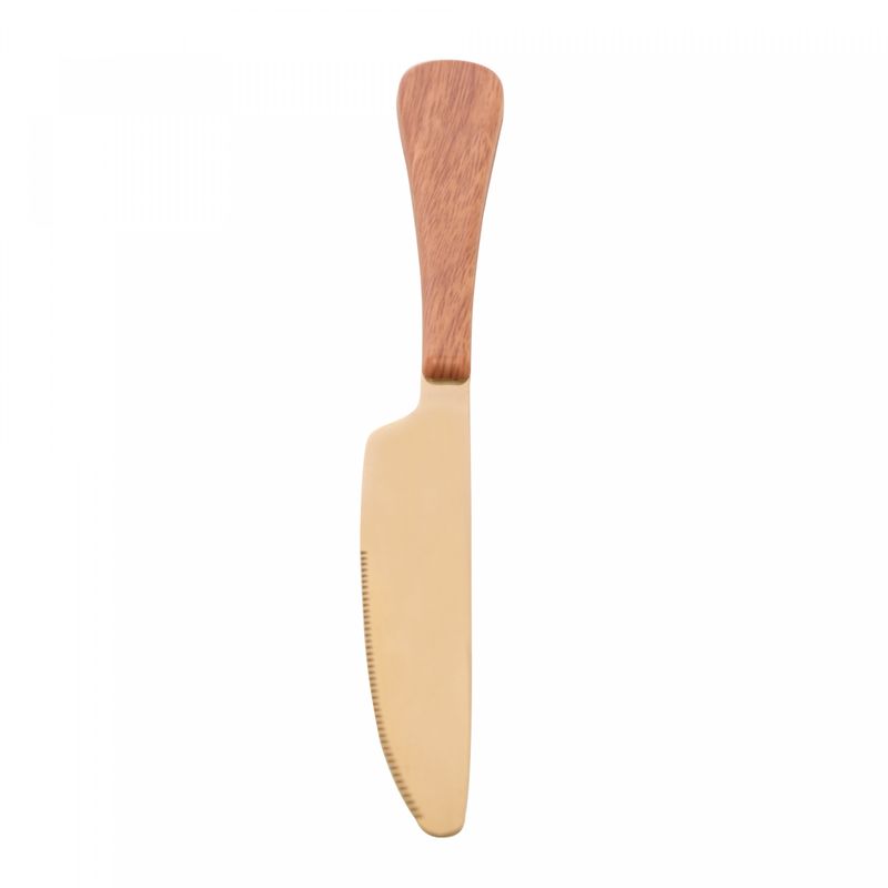 Conjunto-6-Facas-para-Mesa-de-Aco-Inox-com-Cabo-em-Plastico-Amadeirado-Milao-Dourado-Wolff