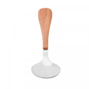Conjunto 6 Colheres de Sobremesa de Aço Inox com Cabo em Plástico Amadeirado Milão 16,5cm - Wolff