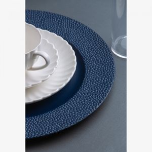 Sousplat Moledo 33cm x 2cm Azul Plástico - Wolff
