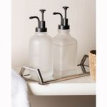 Porta-Sabonete-Liquido-Redondo-com-Bico-Curvo-Revival-500ml-Vidro-Wolff