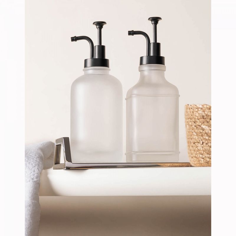 Porta-Sabonete-Liquido-Redondo-com-Bico-Curvo-Revival-500ml-Vidro-Wolff
