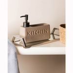 Porta-Detergente-Liquido-com-Suporte-para-Esponja-Soft-Touch-Nude-380ml-Ceramica-Wolff