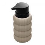 Porta-Sabonete-Liquido-Soft-Touch-Orbit-310ml-Nude-Ceramica-Wolff