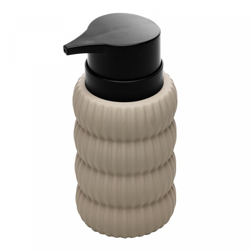 Porta-Sabonete-Liquido-Soft-Touch-Orbit-310ml-Nude-Ceramica-Wolff