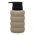 Porta-Sabonete-Liquido-Soft-Touch-Orbit-310ml-Nude-Ceramica-Wolff