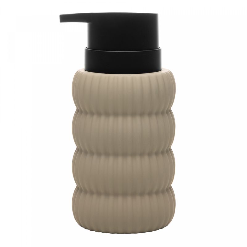 Porta-Sabonete-Liquido-Soft-Touch-Orbit-310ml-Nude-Ceramica-Wolff
