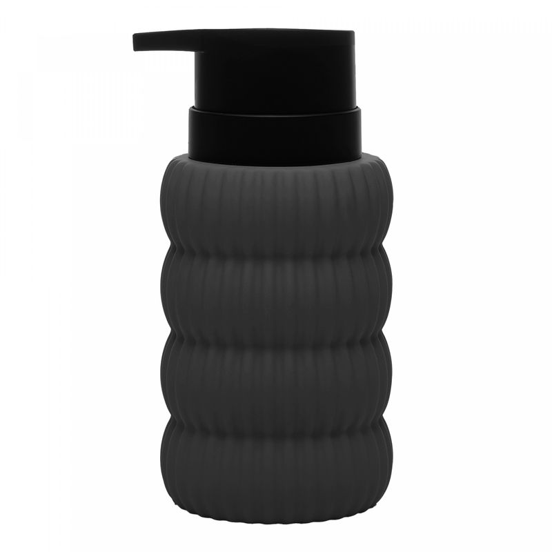 Porta-Sabonete-Liquido-Soft-Touch-Orbit-310ml-Cinza-Ceramica-Wolff
