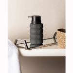 Porta-Sabonete-Liquido-Soft-Touch-Orbit-310ml-Cinza-Ceramica-Wolff