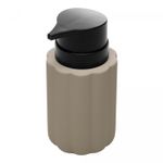 Porta-Sabonete-Liquido-Soft-Touch-Pilares-300ml-Nude-Ceramica-Wolff