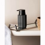 Porta-Sabonete-Liquido-Soft-Touch-Pilares-300ml-Cinza-Ceramica-Wolff