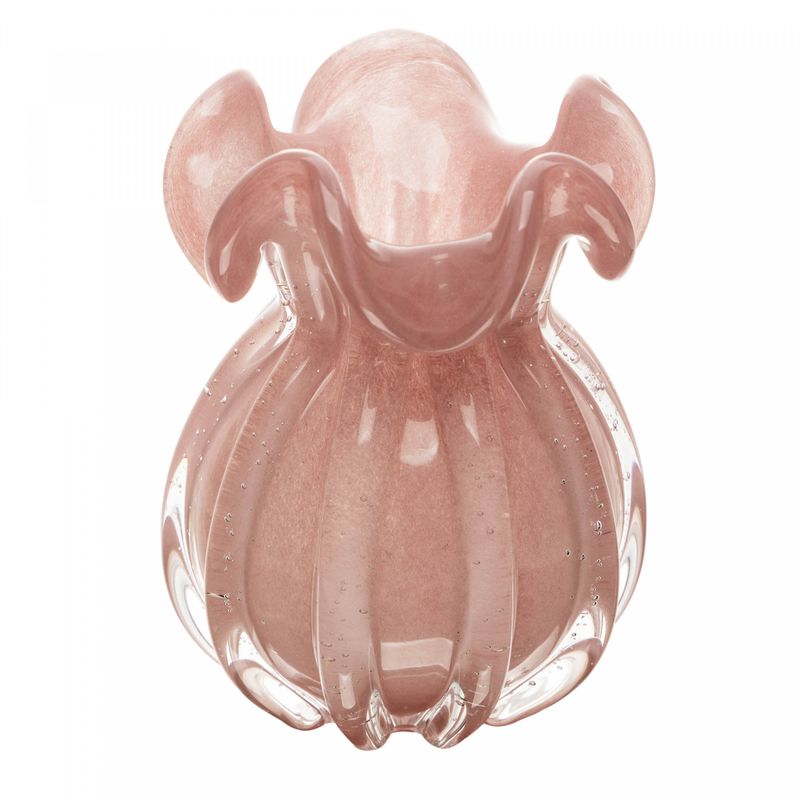Vaso-Italy-13cm-x-17cm-Rosa-Leitoso-Vidro-Wolff