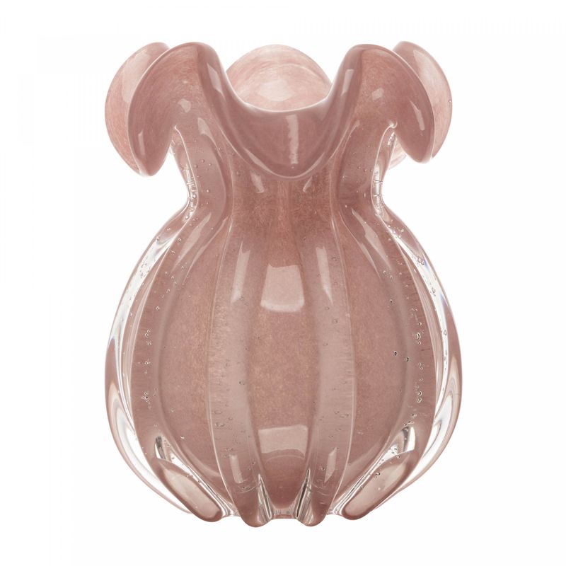 Vaso-Italy-13cm-x-17cm-Rosa-Leitoso-Vidro-Wolff