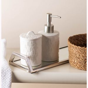 Conjunto 2 Peças para Banheiro de Cerâmica Tetri Branco - Wolff