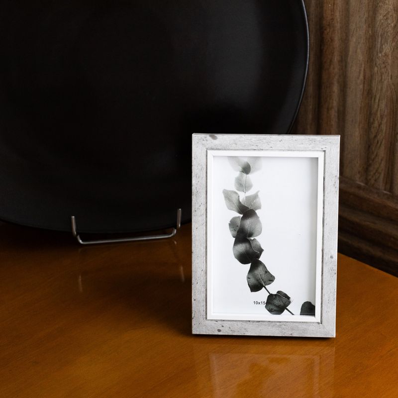Porta-Retrato-de-Mdf-Stone-Cinza-10cm-x-15cm-Wolff