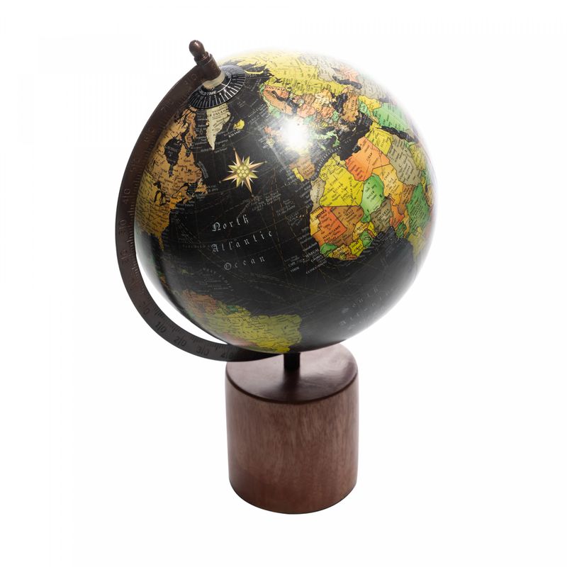 Globo-Decorativo-de-Plastico-e-Madeira-Preto-Wolff