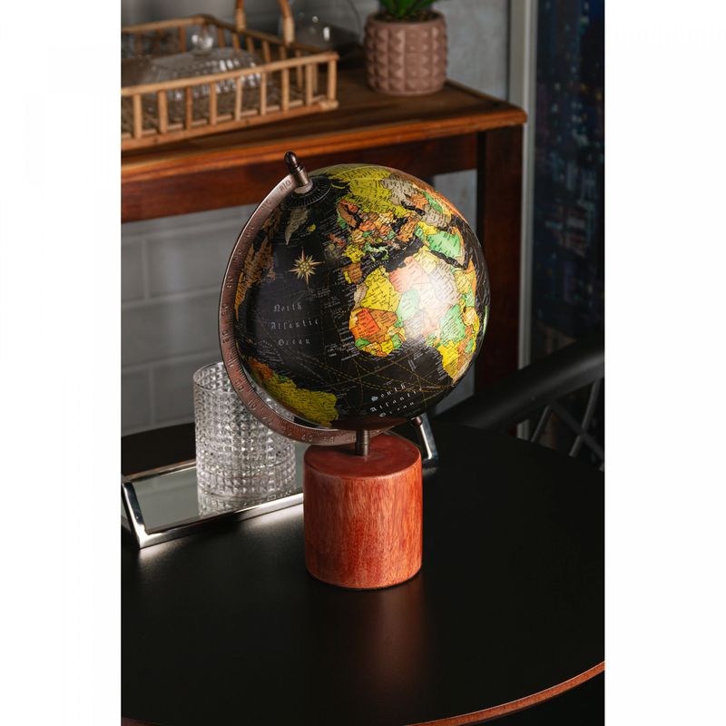 Globo-Decorativo-de-Plastico-e-Madeira-Preto-Wolff