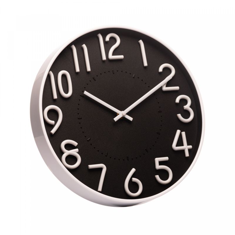 Relogio-de-Parede-em-Plastico-Preto-305cm-x-4cm-Wolff