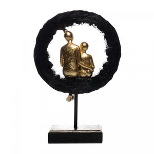 Figura Decorativa de Resina Família 20cm x 8,5cm x 31cm - Wolff