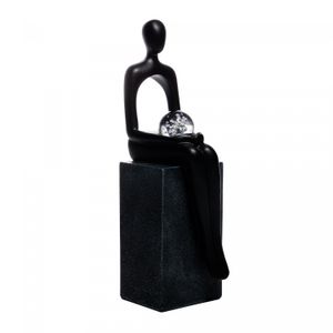 Figura Decorativa de Resina Tesouro 7cm x 8,5cm x 24cm - Wolff