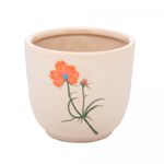 Cachepot-de-Ceramica-Flor-Laranja-Trento-12cm-x-12cm-x-105cm-Wolff