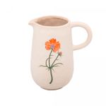 Jarro-Decorativo-de-Ceramica-Flor-Laranja-Trento-145cm-x-10cm-x-155cm-Wolff