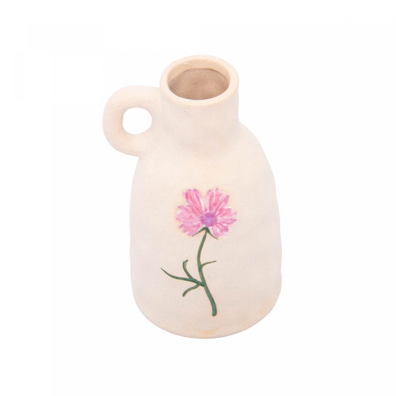 Jarro-Decorativo-de-Ceramica-Flor-Roxa-Trento-85m-x-7cm-x-14cm-Wolff
