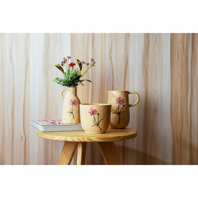 Jarro-Decorativo-de-Ceramica-Flor-Roxa-Trento-85m-x-7cm-x-14cm-Wolff