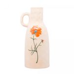 Jarro-Decorativo-de-Ceramica-Flor-Laranja-Trento-12cm-x-10cm-x-235cm-Wolff