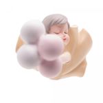 Figura-Decorativa-Boneca-com-Baloes-de-Resina-Brancos-7cm-x-7cm-x-30cm-Wolff