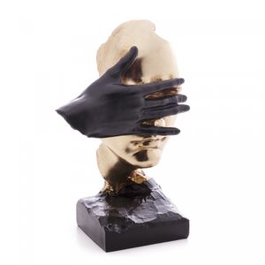 Figura Decorativa Face de Resina 19cm x 15cm x 30cm - Wolff