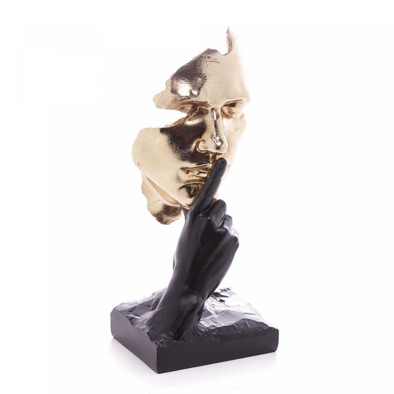 Figura-Decorativa-Face-de-Resina-13cm-x-11cm-x-31cm-Wolff