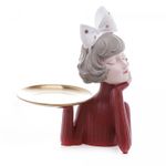 Figura-Decorativa-Boneca-com-Bandeja-de-Resina-24cm-x-18cm-x-32cm-Wolff