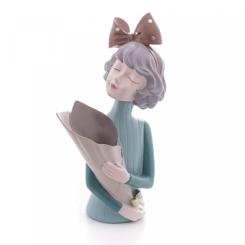 Figura-Decorativa-Boneca-com-Cachepo-de-Resina-125cm-x-11cm-x-23cm-Wolff
