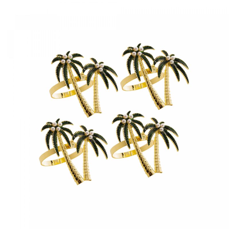 Conjunto-4-Aneis-para-Guardanapos-de-Zinco-Palmeiras-Dourado-6cm-x-6cm-x-4cm-Wolff