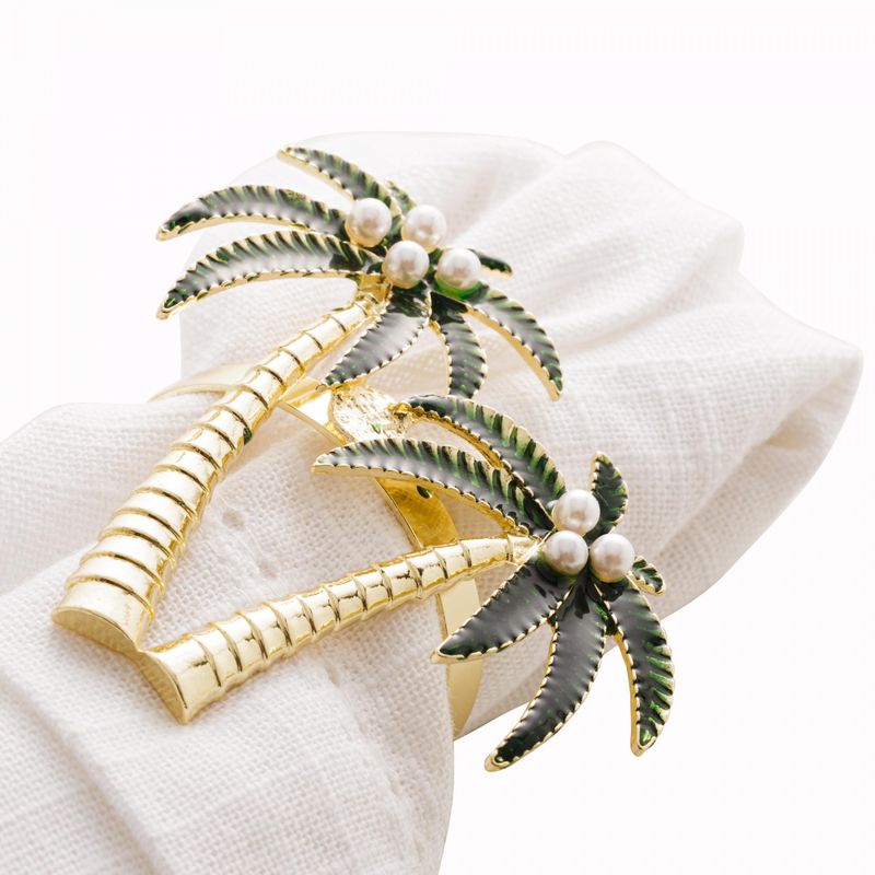 Conjunto-4-Aneis-para-Guardanapos-de-Zinco-Palmeiras-Dourado-6cm-x-6cm-x-4cm-Wolff