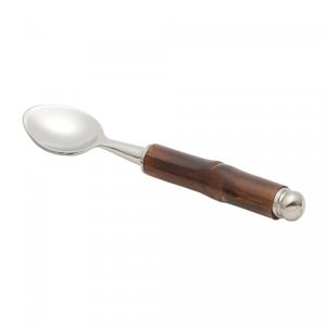 Conjunto 4 Colheres de Café de Aço Inox com Cabo de Bambu - Wolff