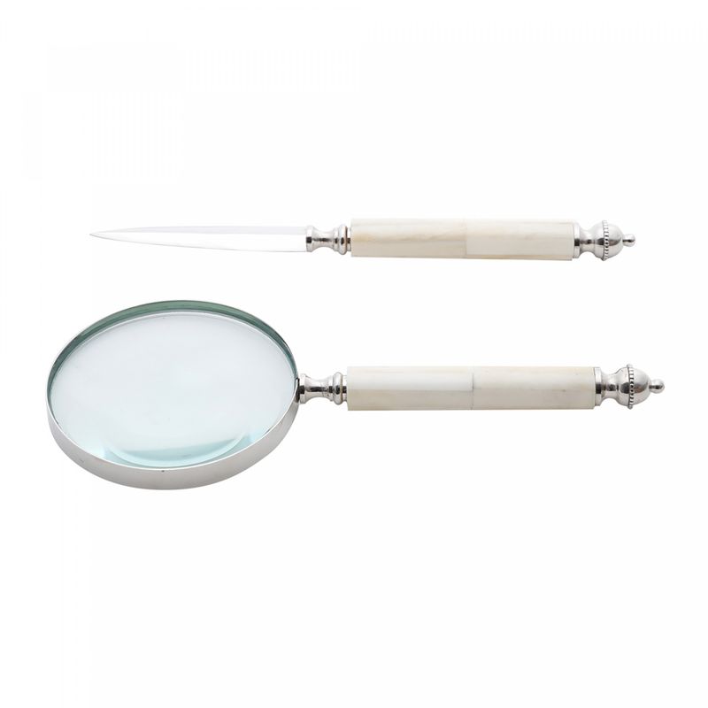 Conjunto-Abridor-de-Carta-e-Lupa-de-Aco-Inox-com-Cabo-de-Osso-Sophie-Wolff
