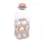 Porta-Mantimento-de-Vidro-com-Fibra-Natural-e-Tampa-Rolha-250ml-Wolff