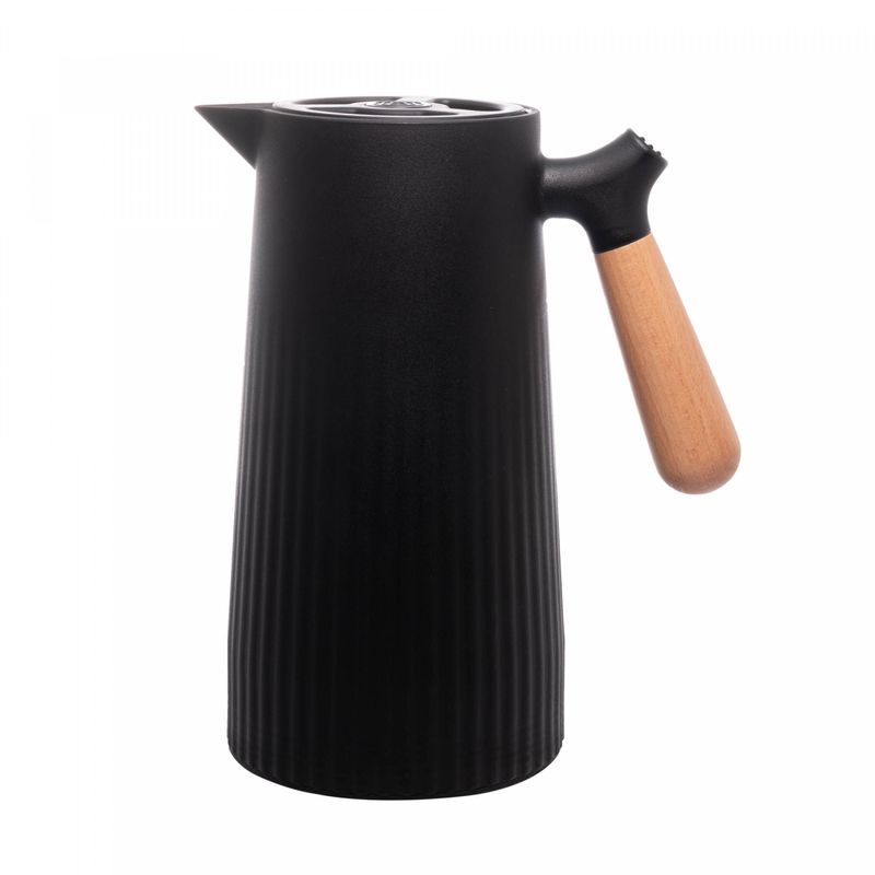 Garrafa-Termica-de-Plastico-com-Cabo-de-Madeira-New-Nordica-Preta-1L-Wolff