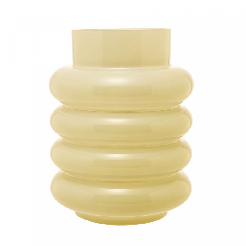 Vaso-de-Vidro-Gomos-Amarelo-15cm-x-15cm-x-20cm-Wolff