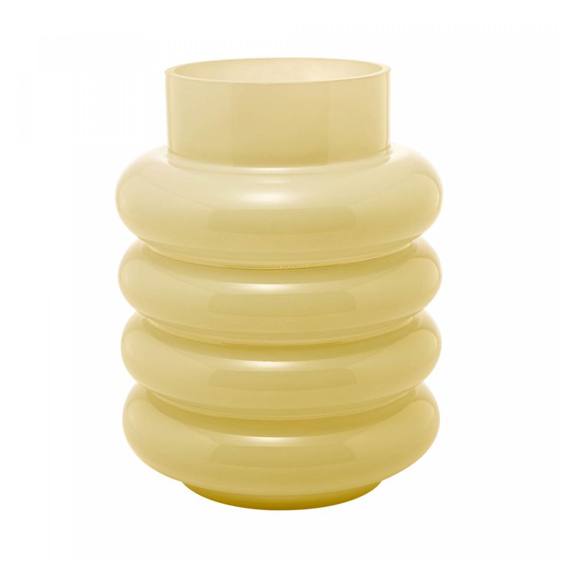 Vaso-de-Vidro-Gomos-Amarelo-15cm-x-15cm-x-20cm-Wolff