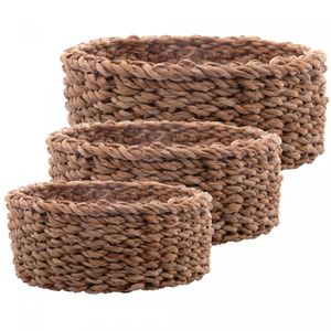 Conjunto 3 Cestas Redondas de Fibra Natural - Wolff