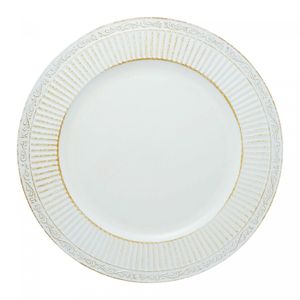 Sousplat de Plástico Branco 33cm x 2cm Wolff